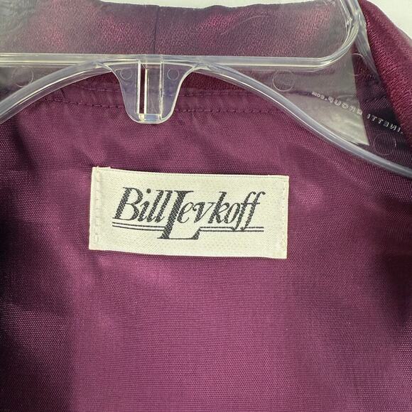 Vintage Bill Levkoff Purple Embellished Button Cropped Blazer Women's Size 10 - Picture 3 of 11